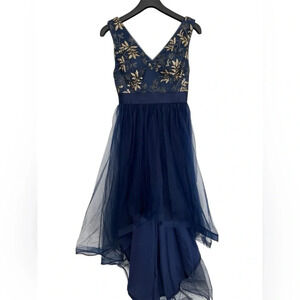 Shein navy  blue sequin dress cocktail party size medium